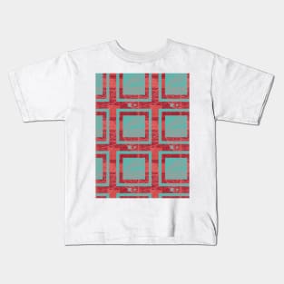 Circles and Square Pattern Kids T-Shirt